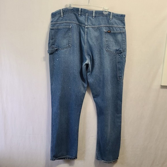 Vintage Key Carpenter Jeans Men's Size 44x32 Blue Denim Work - Picture 3 of 11